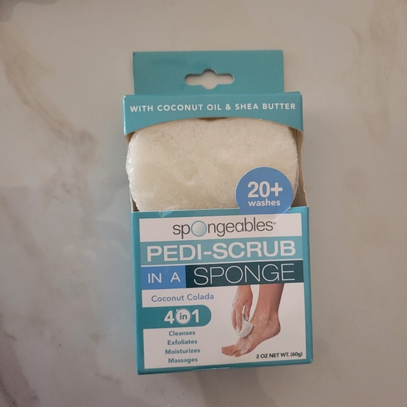 Pedi-Scrub in a Sponge - Coconut Colada - Picture 1 of 2